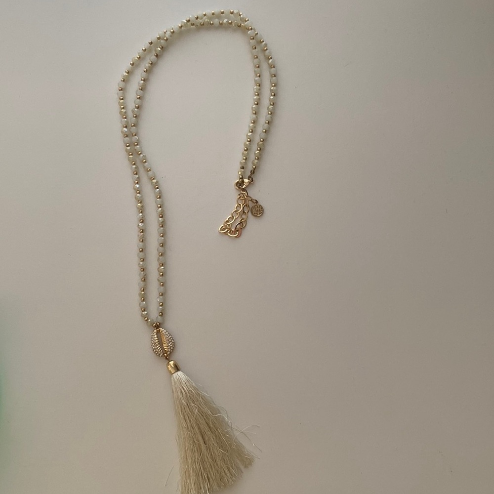 Lilly Pulitzer beaded tassel necklace